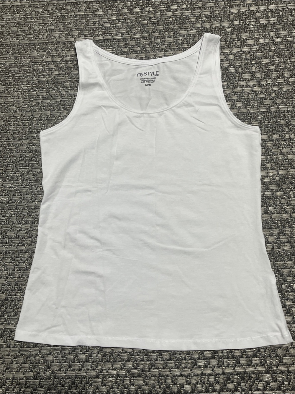 MyStyle | White High Back Tank Top